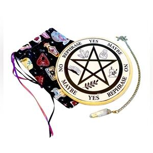 Selenite Pendulum Set - Preloved